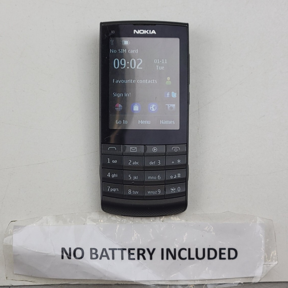 Nokia X3-02 Touch and Type (RM-775) 256MB (GSM Unlocked) Cell Phone - H0899