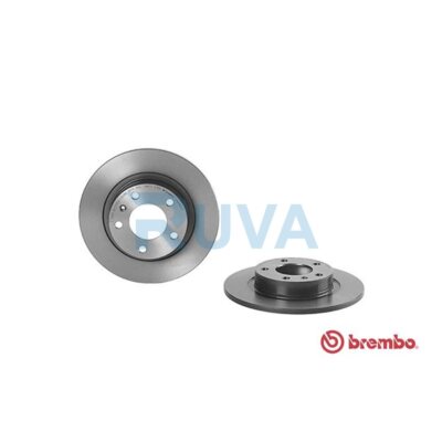 Fits Vauxhall Corsa 2006- Ruva Rear Brake Discs 569418 93190227