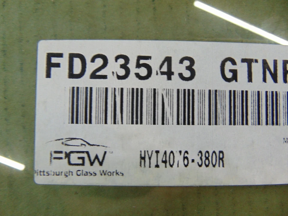 07-12 HYUNDAI VERACRUZ FITS FRONT RIGHT PASSENGER SIDE DOOR GLASS FD23543GTN - Image 2 of 3