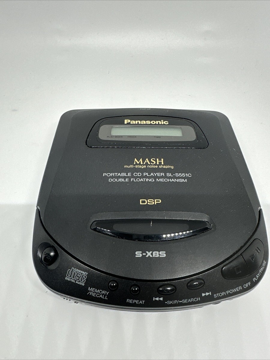 Vintage 90s Panasonic SL S551C Portable CD Player, Made in