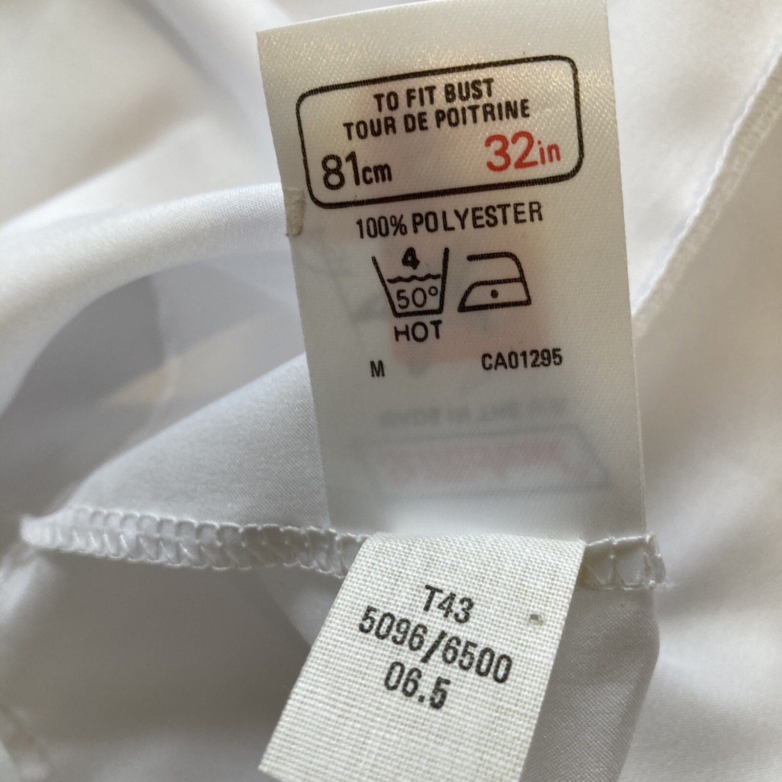 1980s St Michael Embroidered Cream Blouse/Shirt, 32" Bust, Size 10 UK 10