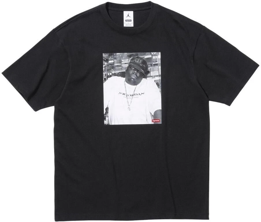Tee shirt noir Supreme Jordan Biggie (taille S)