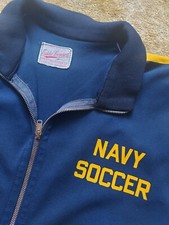 Vintage Eddie Leonard 1960's Womens Us Navy Soccer Team Track Top - Size 40"