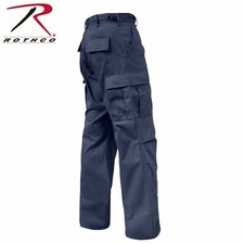 ROTHCO 2961 NAVY BLUE MENS BDU CARGO PANTS Relaxed Fit Zipper Fly SIZE S - 3X