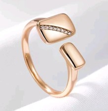 Luxus Ring 585er Rolled Roségold Walzgold el...