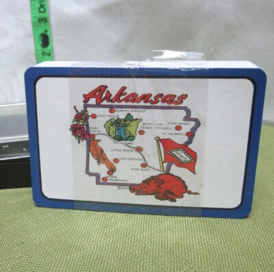 ARKANSAS Mockingbird playing cards 1993 poker Razorbacks Hog & Eureka Springs