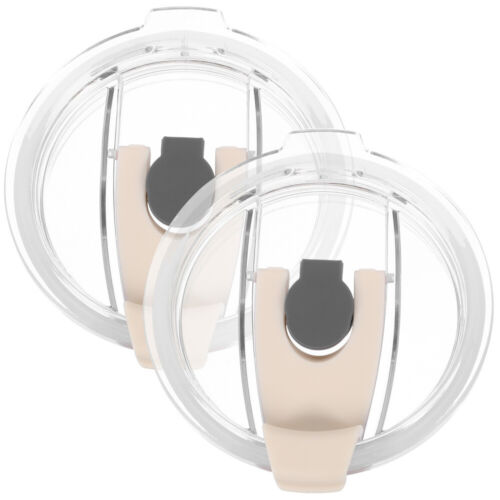 2pcs Insulated Tumbler Lid Replacement Leak-proof Cup Cover Straw Cup Mason Jar
