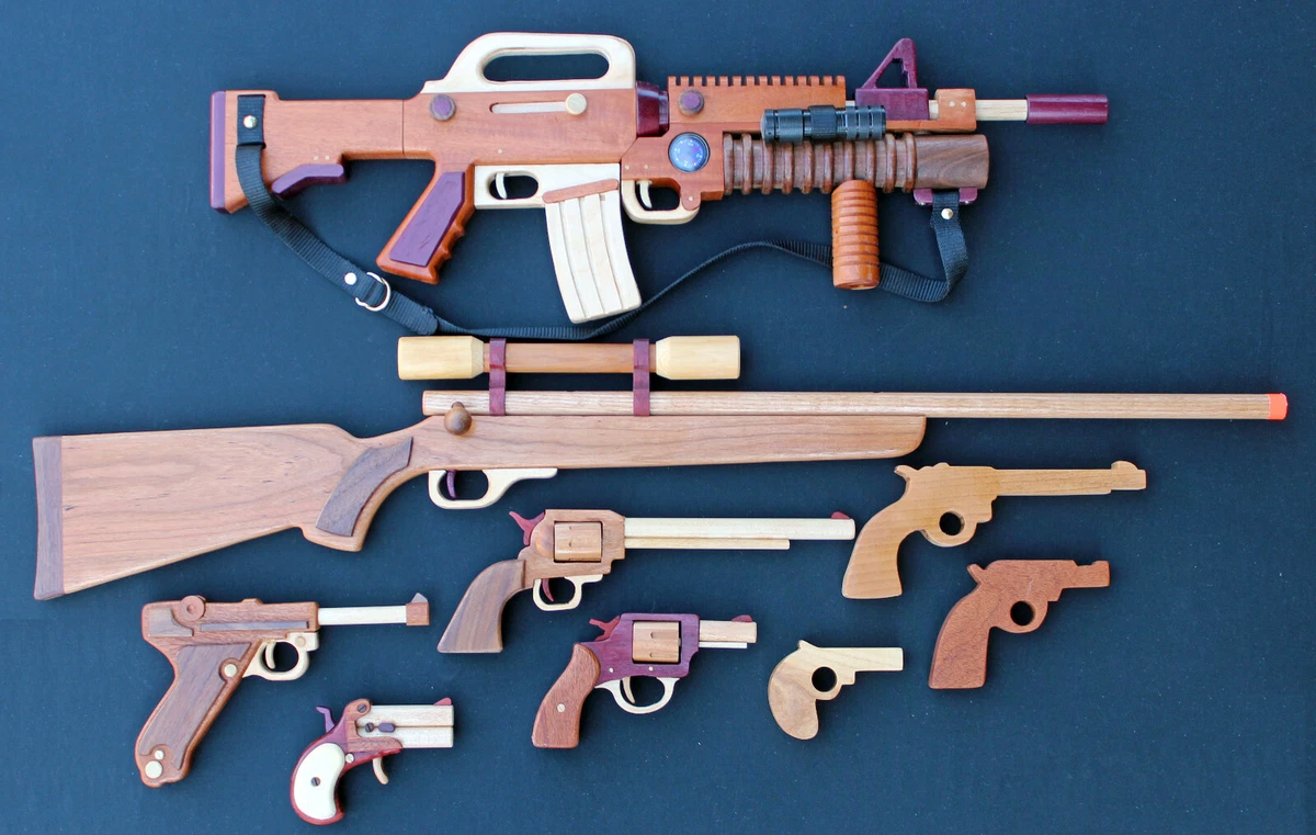 Wood guns rifles pistols and more you make from woodworking