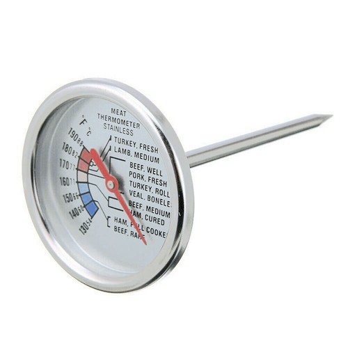 Thermometer Fleisch Braten Gar Backofen Kerntemperatur Messer Analog BBQ Grill - Bild 4 von 10