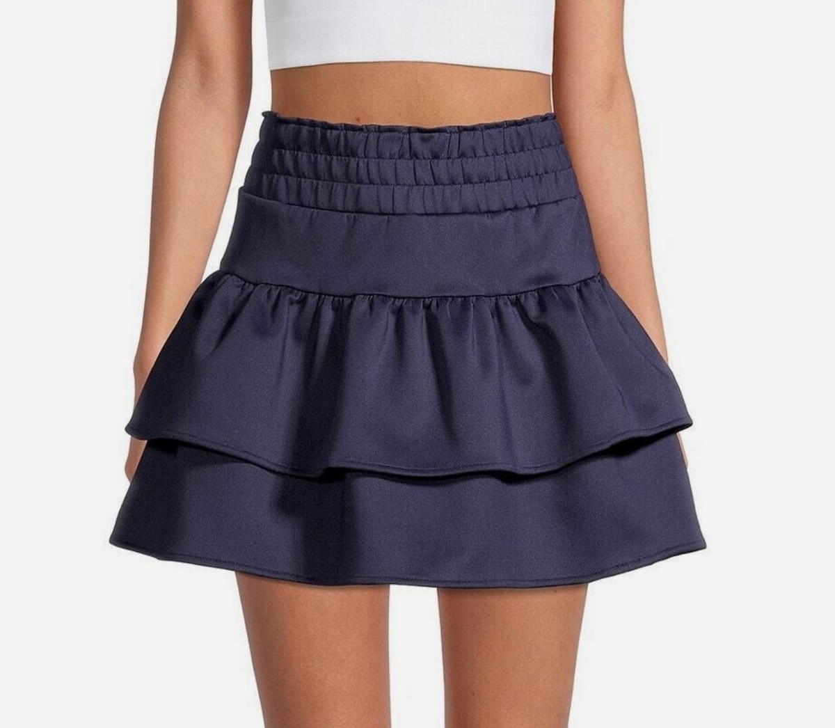 NWT Addison Bay Juniper skirt SMALL navy blue tiered pickleball  display picture 1