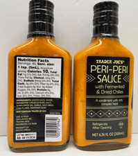 2 Trader Joe's PERI PERI SAUCE w/ Fermented Dried Chilies Spicy Hot Yummy