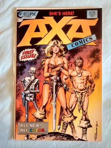 AXA COMICS #1- Doone Avenell & Enrique Romero, '87 ECLIPSE 1st PB Print*RARE+OOP