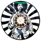 JIMI HENDRIX | Vinyl Record Clock | Music Gift | FREE SHIPPING