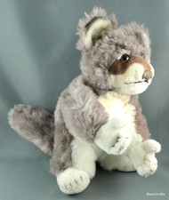 Steiff Raccy Raggy Raccoon 1960s Dralon Plush 20cm 8in Glass Eyes no ID Vtg