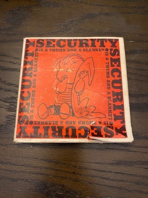 1963 SECURITY IS A THUMB AND A BLANKET Charles M Schulz Peanuts Book Hardcover