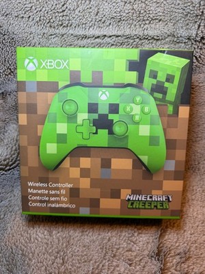 Xbox Minecraft Creeper Limited Edition Wireless Controller NEW