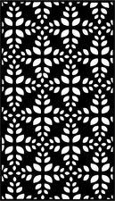 Little Birdie Reusable Stencil 4"X7"-Leaf Lattice - 6 Pack