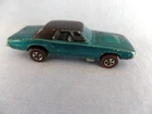 1967 HOT WHEELS Custom T-Bird aqua w/black roof Red Line hood opens