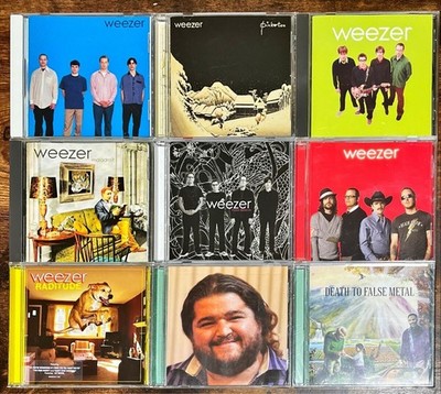 Weezer CD Collection 9 Albums including Blue Green Pinkerton Red & More