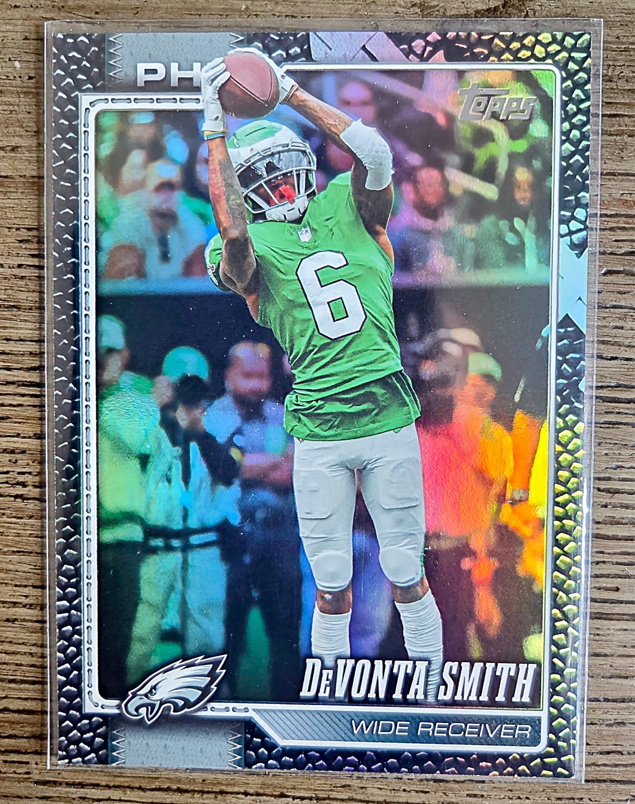 2026 Topps DeVonta Smith #165 Football Leather Black /10