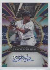 2020 Select Sparks Signatures Tri-Color Prizm 15/49 Travis Demeritte Auto 0a4s