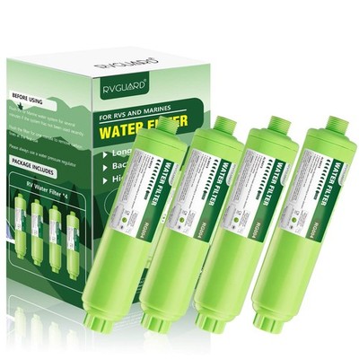 RVGUARD Inline RV Water Filter, Reduces Odors, Bad Taste, Rust, Chlorine, Ide...