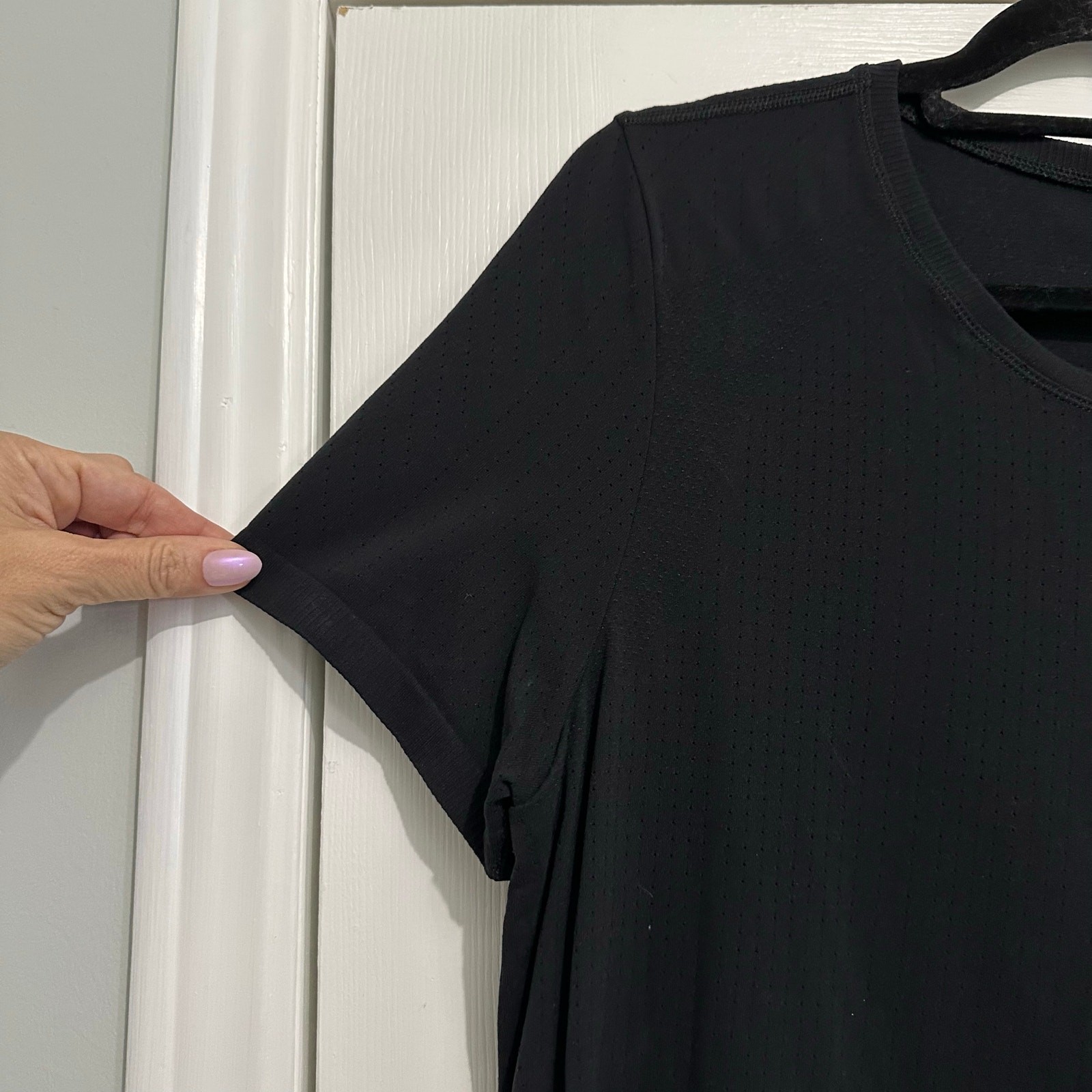 Fabletics Performance Seamless Workout Tee XL BLA… - image 5