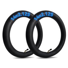 2-Pack 14x2.125 Bike Tube for Electric Inner 14, Black