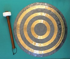 Sun Wind Gong with Wood Mallet For Sound Therapy, 22”