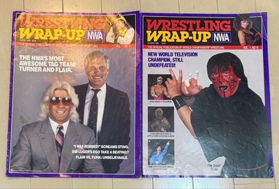 A rare foreign book WRESTLING WARP-UP 2 book set 80s American Product