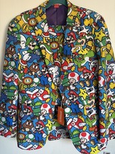 Opposuit Super Mario Bros Men's Suit 2 Piece Size 40 Fancy dress new with tags 