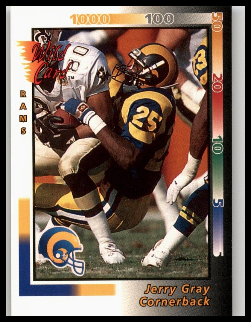 1992 Wild Card #5 Jerry Gray