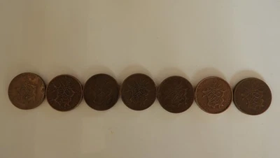 Lot de 7 pièces 10 Francs Mathieu TB, 1976, 1977, 1978, 1979, 1980, 1984, 1987 - Photo 1/4