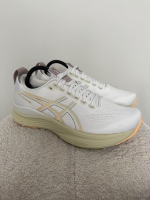 Asics Gel-Kayano 32 Herren-Laufschuhe weiß orange leuchtend   UK-Größe 8