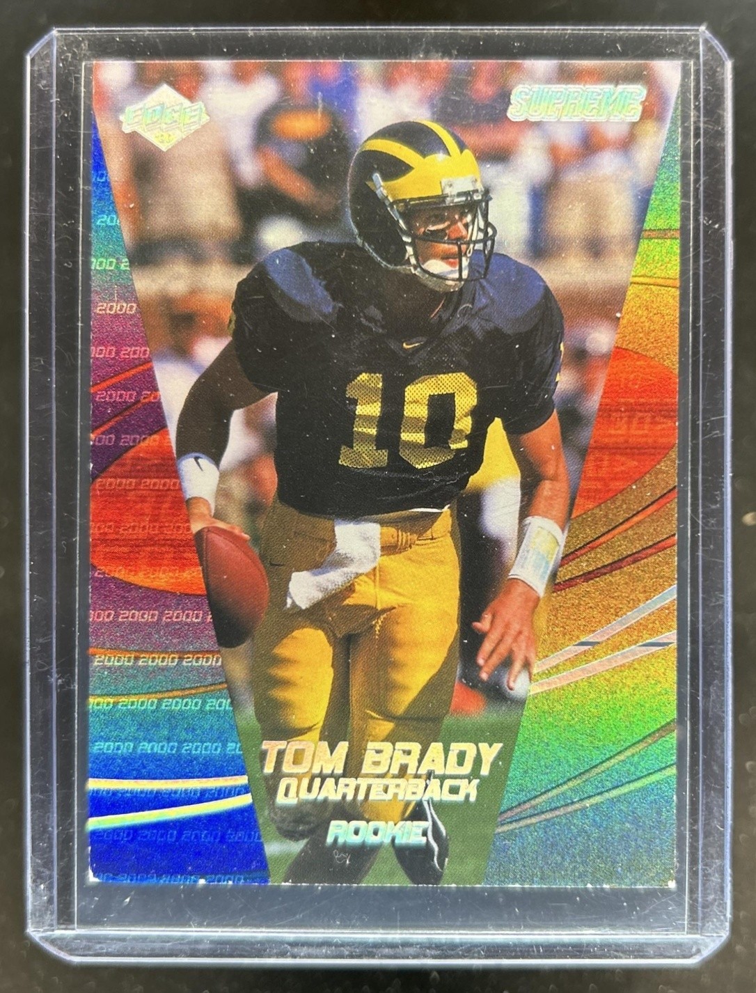 2000 Collector's Edge Supreme Tom Brady Rookie RC #0554/2000 Michigan
