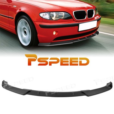 Matte Black PP Front Bumper Spoiler Lip For 2002-2005 BMW 3 Series E46 Sedan