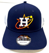 Houston Astros MLB NE 2024 City Connect Alt Trucker Snapback Hat~Navy/White