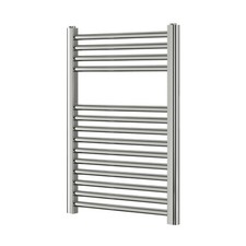 Blyss Towel Rail Radiator Heater Chrome Flat Bathroom Warmer Compact 70 x 40cm