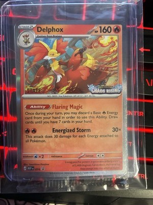 Pokémon Chaos Rising Prerelease STAFF Promo Sealed Pack