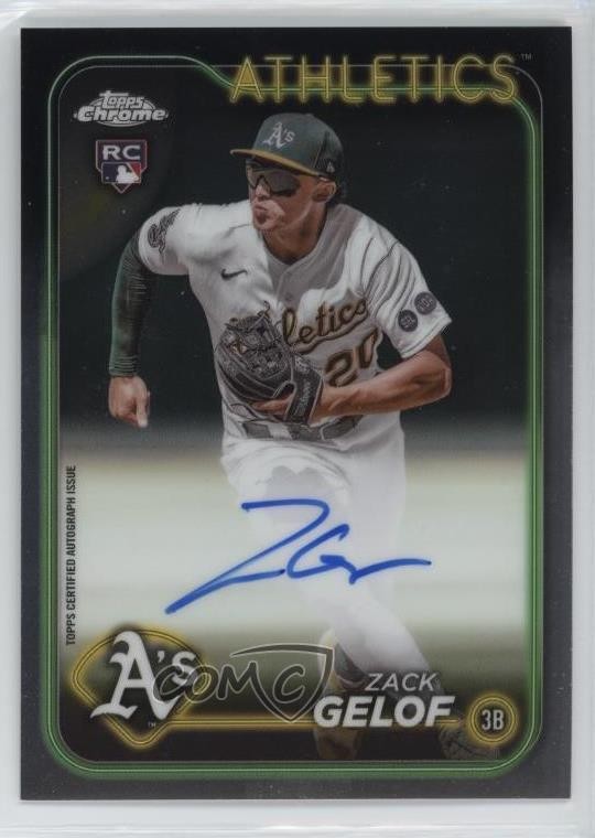 2024 Topps Chrome Rookie Auto Zack Gelof #RA-ZG Auto RC 1n3p