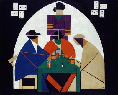 Theo Van Doesburg The Cardplayers 1916 De Stijl Abstract Art Print Wall Decor