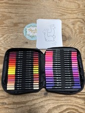 Art Supplier Dual Brush Markers Pens, 110 Artist Coloring Marker Set, Fineliner