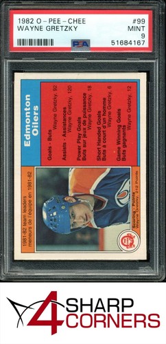 1982 O-PEE-CHEE #99 WAYNE GRETZKY OILERS HOF PSA 9
