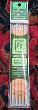 Clover 5" Takumi Bamboo Knitting Needles (3014/7) No. 7~ 4.5mm