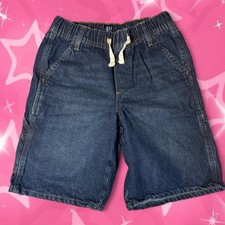 GAP Boys Size 12 XL Slim Blue Jeans Shorts Pull-On Drawstring Waist Excellent