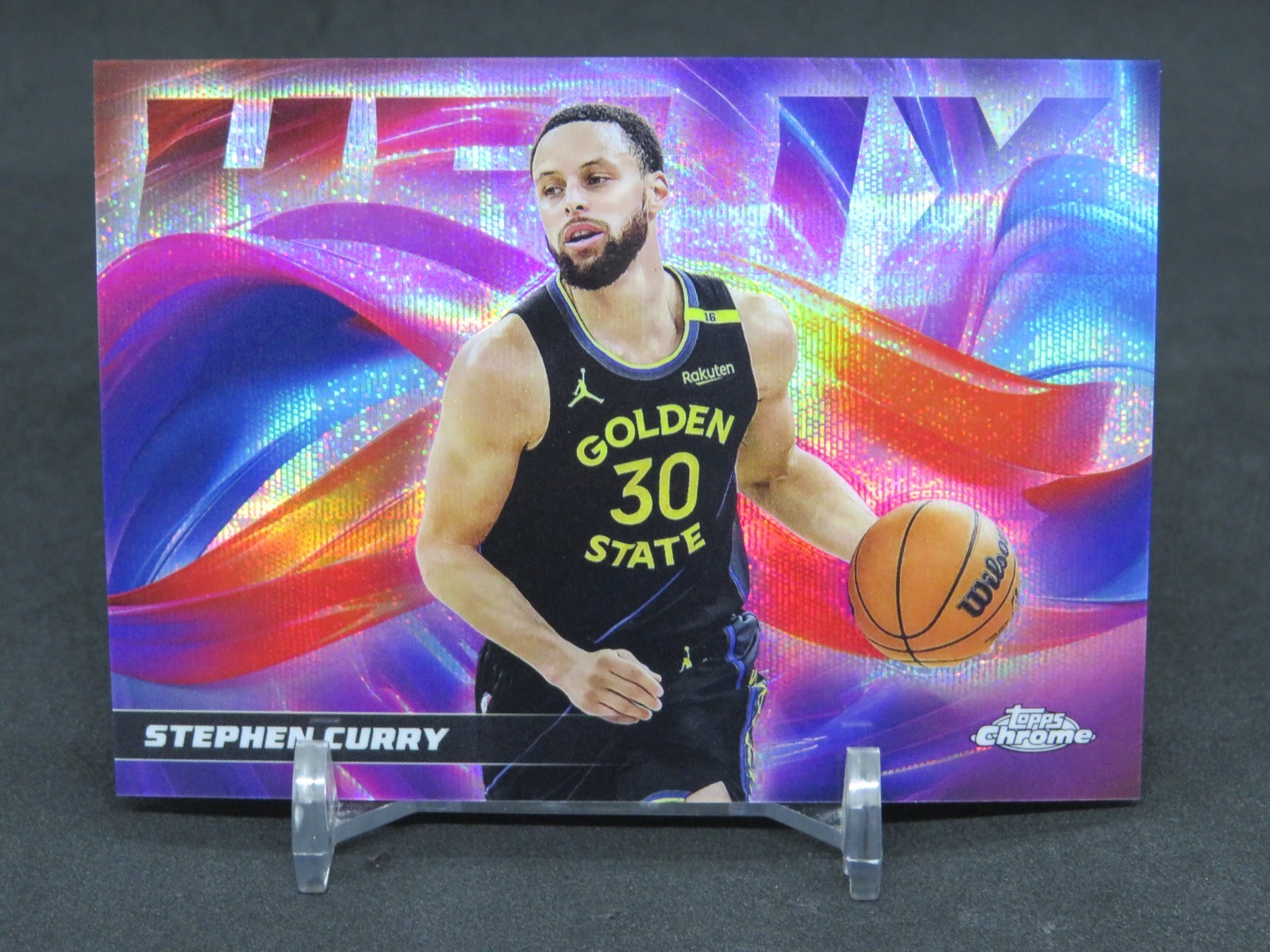 2025-26 TOPPS CHROME STEPHEN CURRY HELIX CASE HIT SSP GOLDEN STATE WARRIORS SR3
