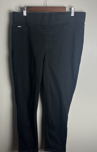 Nine West Black Heidi Pull On Crop Pants Stretch Size 14