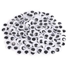 CCINEE 20mm Black Googly Wiggle Eyes 200PCS with Self-Adhesive 200pcs