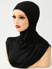 Women Hijab Instant Turban Full Cover Muslim Shawl Wrap Headscarf Plain Pleated