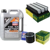 Mann Inspektionspaket 5L Liqui Moly Top Tec 5W-30 FüR Hyundai Santa Fé II 2.7 V6